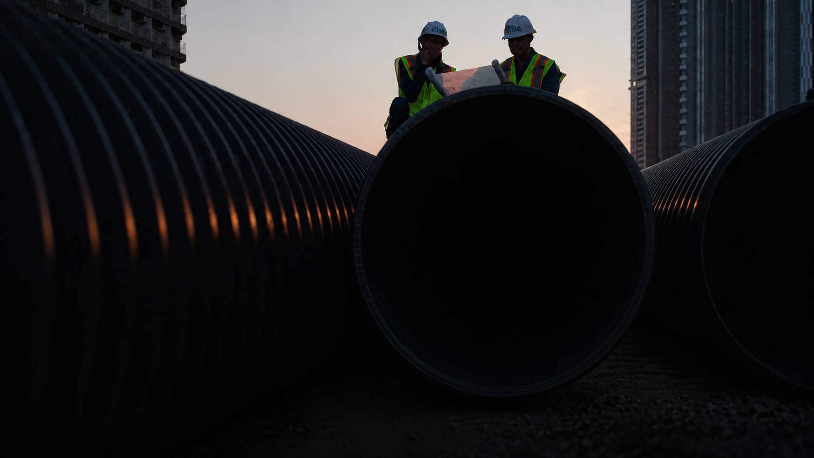 Estruturas, equipamentos e tubulações em instalação industrial